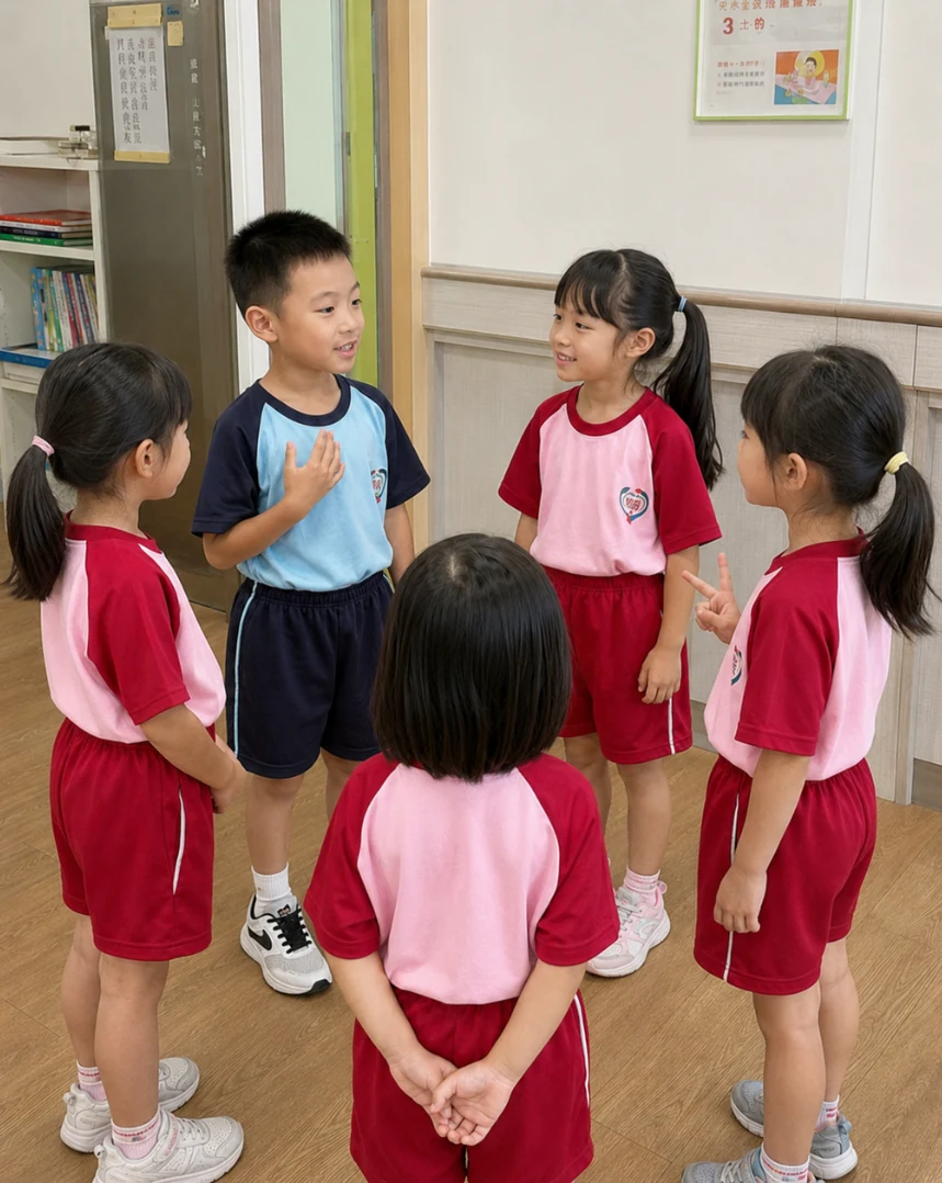 學生透過角色扮演練習友善溝通
