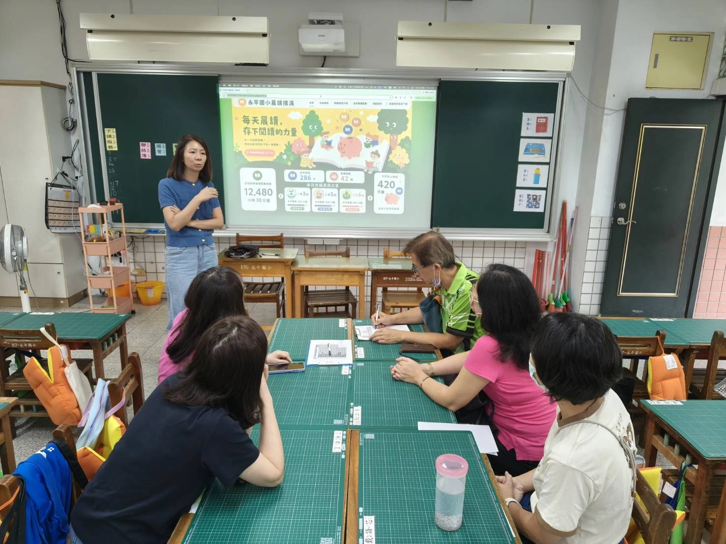 共讀書理解與寫作社群研討教學。